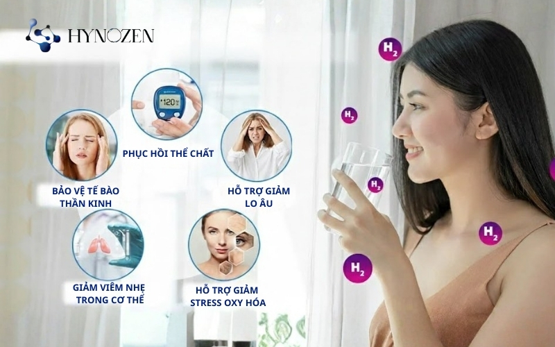 Lợi ích của nước hydro với sức khỏe con người