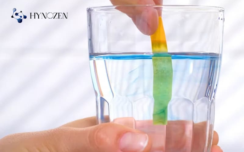 Sử dụng giấy quỳ tím để đo độ pH trong nước