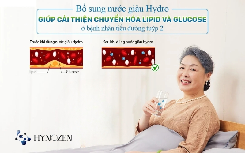 Tác dụng của nước giàu Hydro đối với tiểu đường