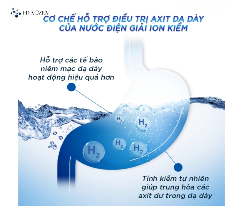 Cơ chế giúp nước ion kiềm hỗ trợ giảm đau dạ dày